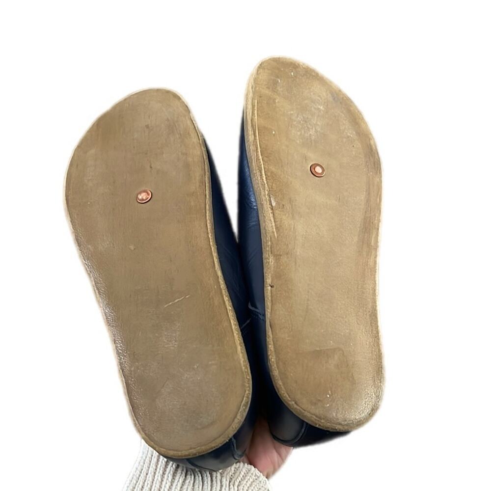 Aintap Barefoot Leather Oxfords 40 Navy Blue Womens Shoes Zero Drop Comfort - Picture 6 of 7